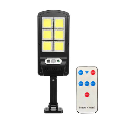 Outdoor LED Solar Street Light With Motion Sensor 12 Cob Bulb Waterproof